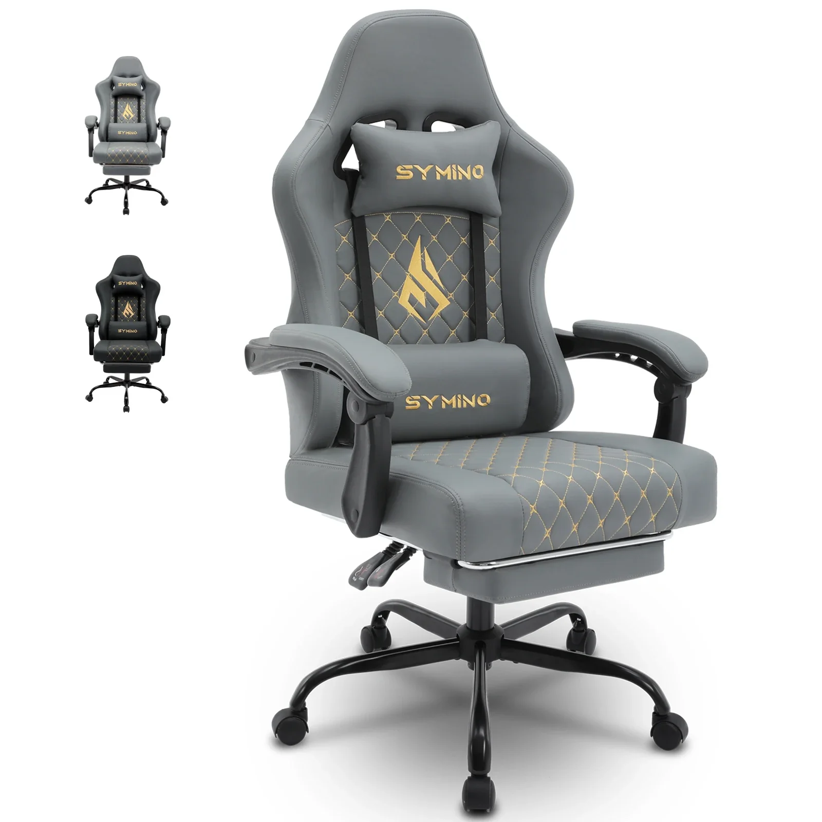 Cronan - Racing Gamingstoel met Voetensteun en Verstelbare Armleuningen - Image 7