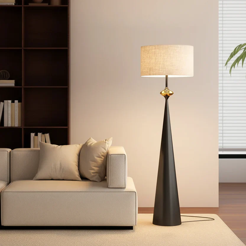 Dixora – Japandi Vloerlamp Met Taps Design - Image 6