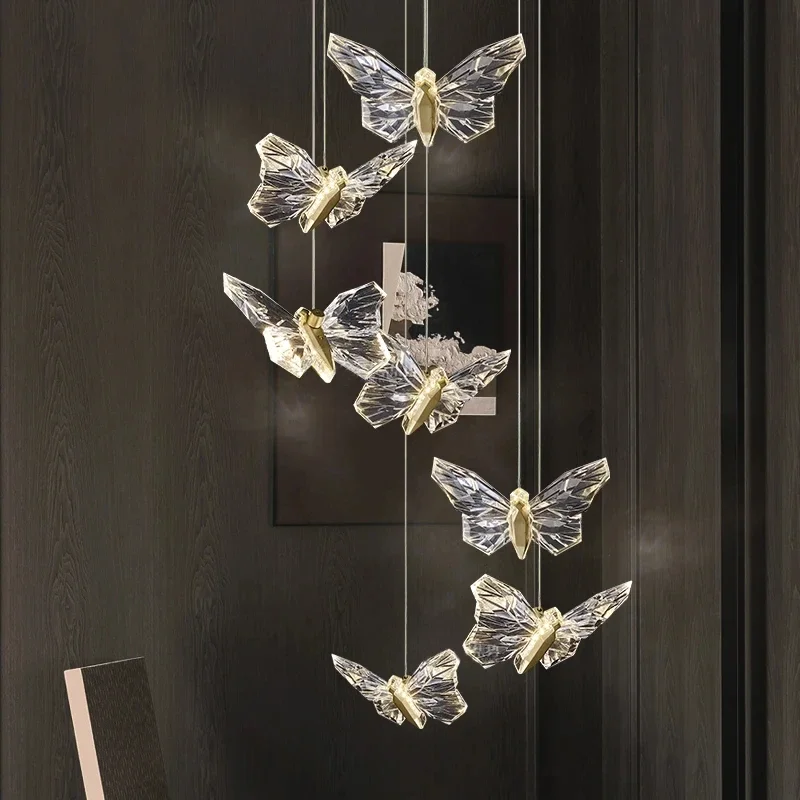 Elanique – Kristallen Vlinder Plafondlamp - Image 8