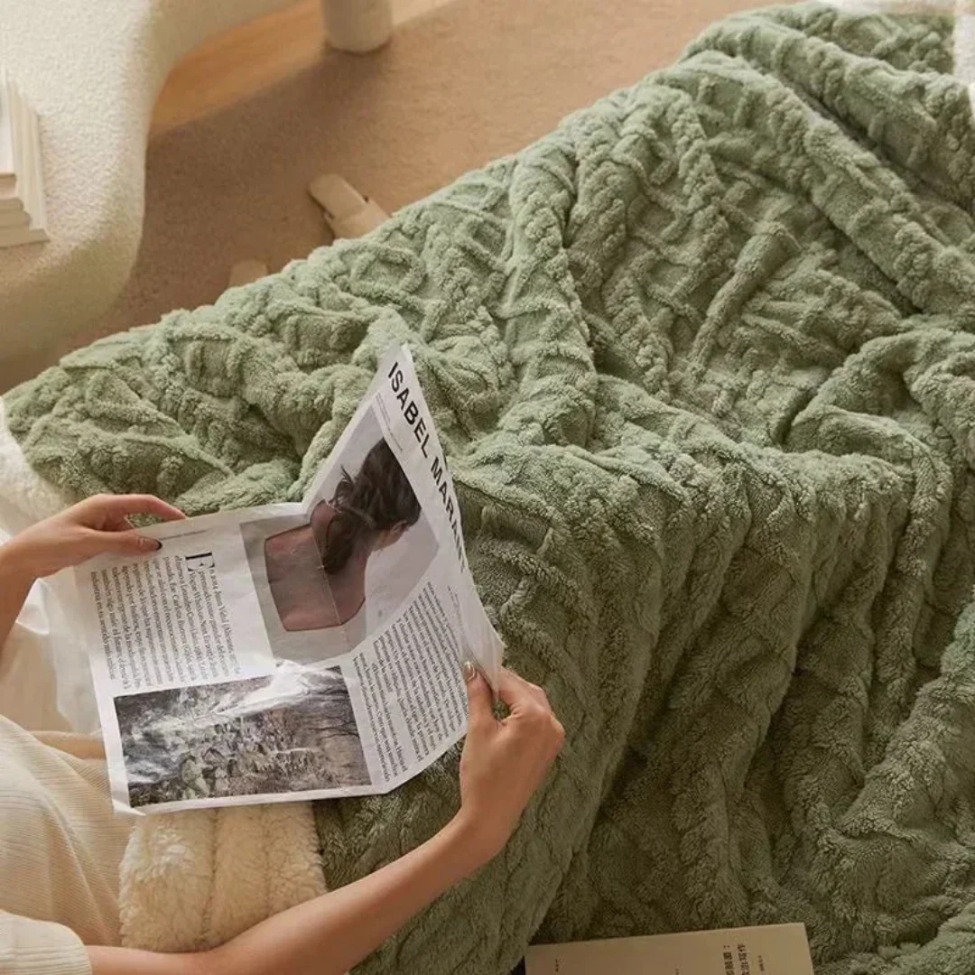 Eryndelle - Dikke Warme Fleece Deken Zacht Stijlvol voor Slaapkamer en Bank - Image 5