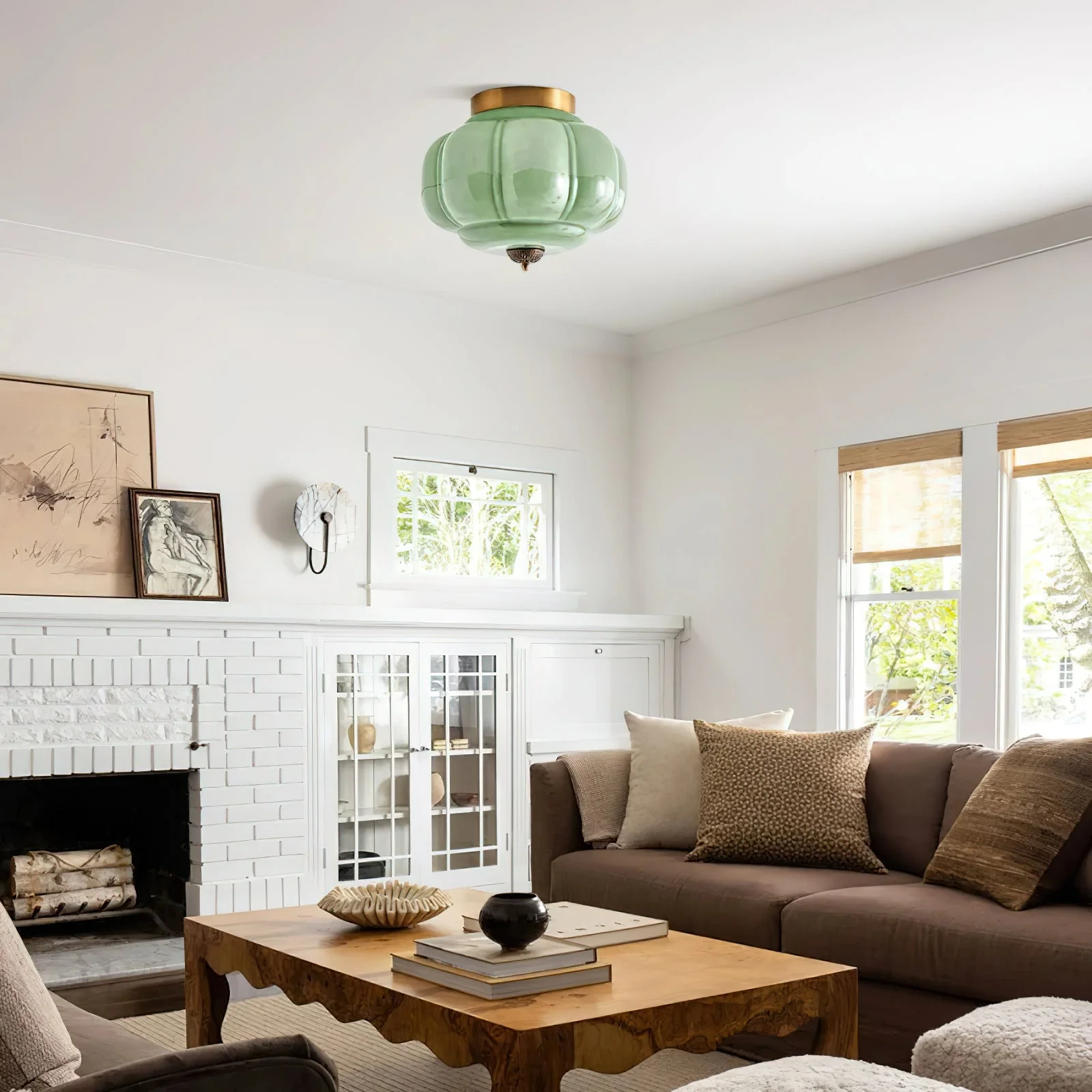 Lelon - Vlakke Glazen Plafondlamp - Image 4