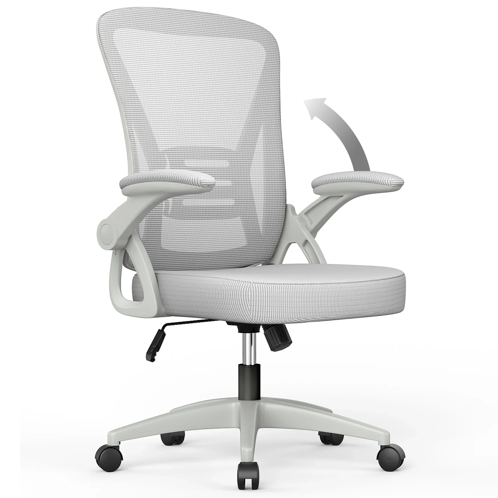 Minara - Ergonomische Bureaustoel met Inklapbare Armleuningen en Lendensteun - Image 9
