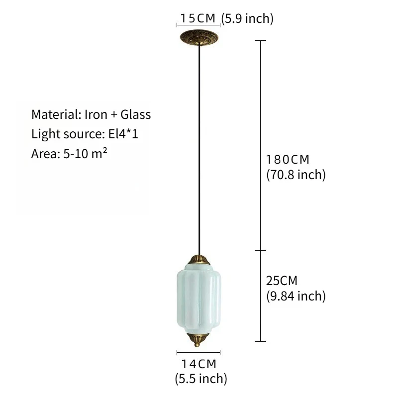 Sorayan - Vintage Melkglas Hanglamp Messing Groen - Image 9