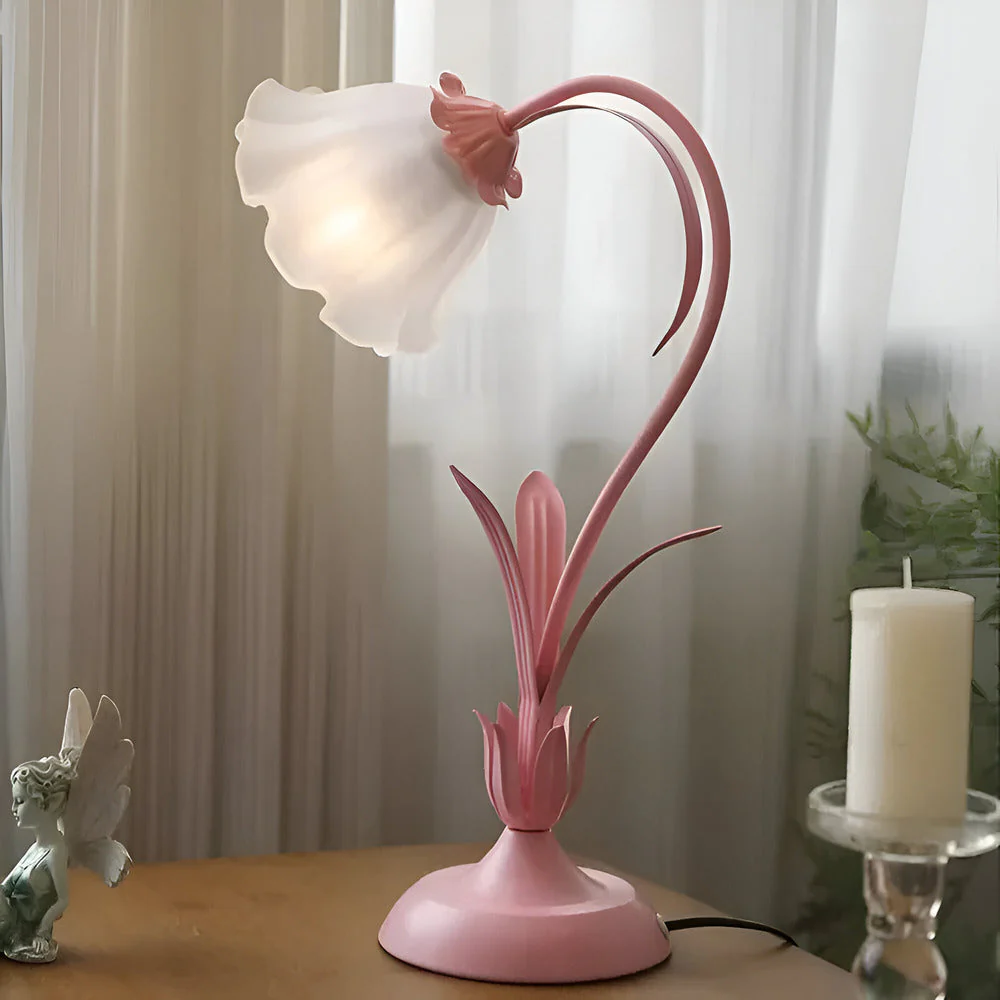 Talia - Antieke Tafellamp Frans Ontwerp met Bloemenmotief - Image 6