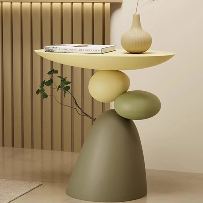 Valerisa – Ronde Bijzettafel Nachtkastje Modern Design