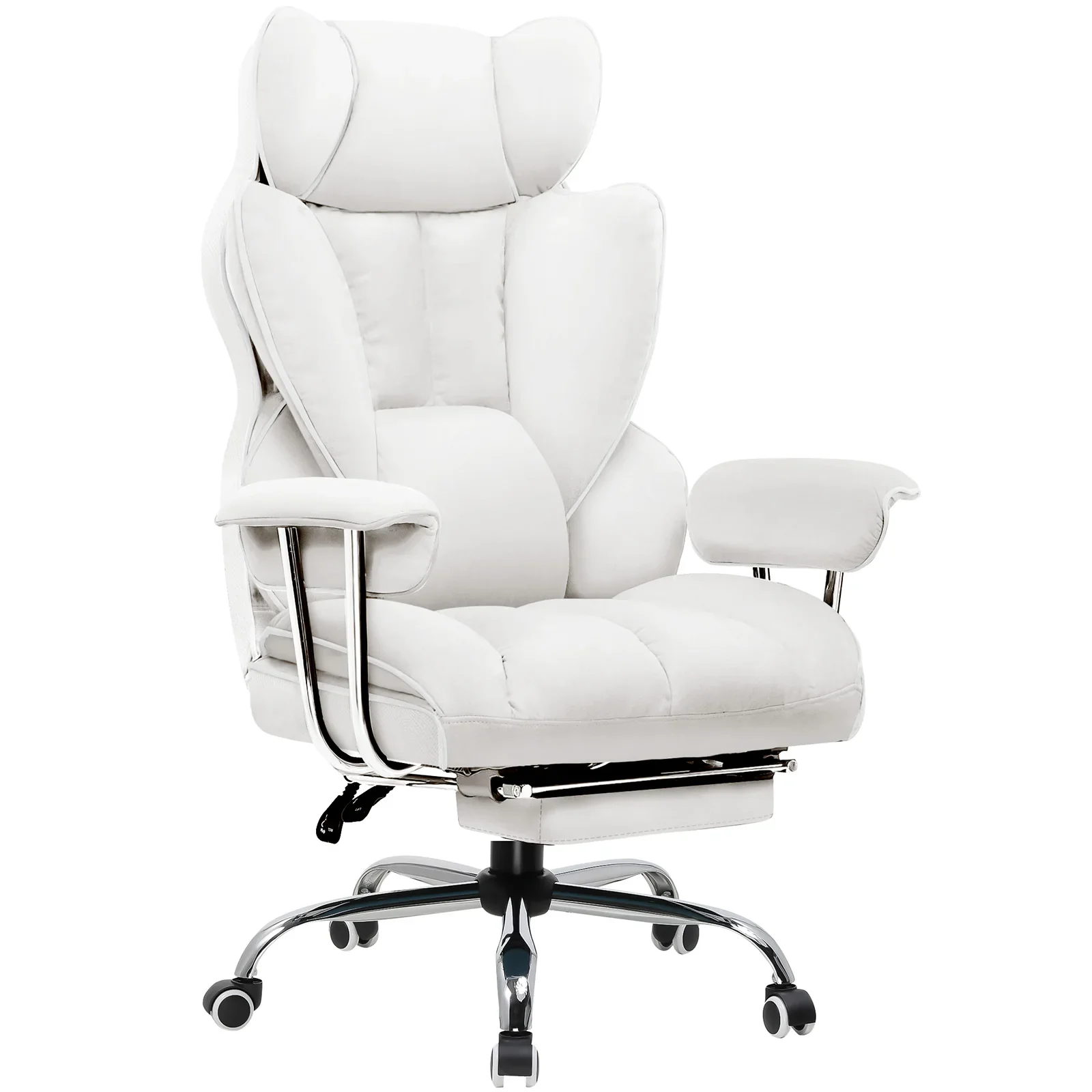 Valona - Ergonomische Stoffen Gamingstoelen met Voetsteun en Verend Zitkussen - Image 8