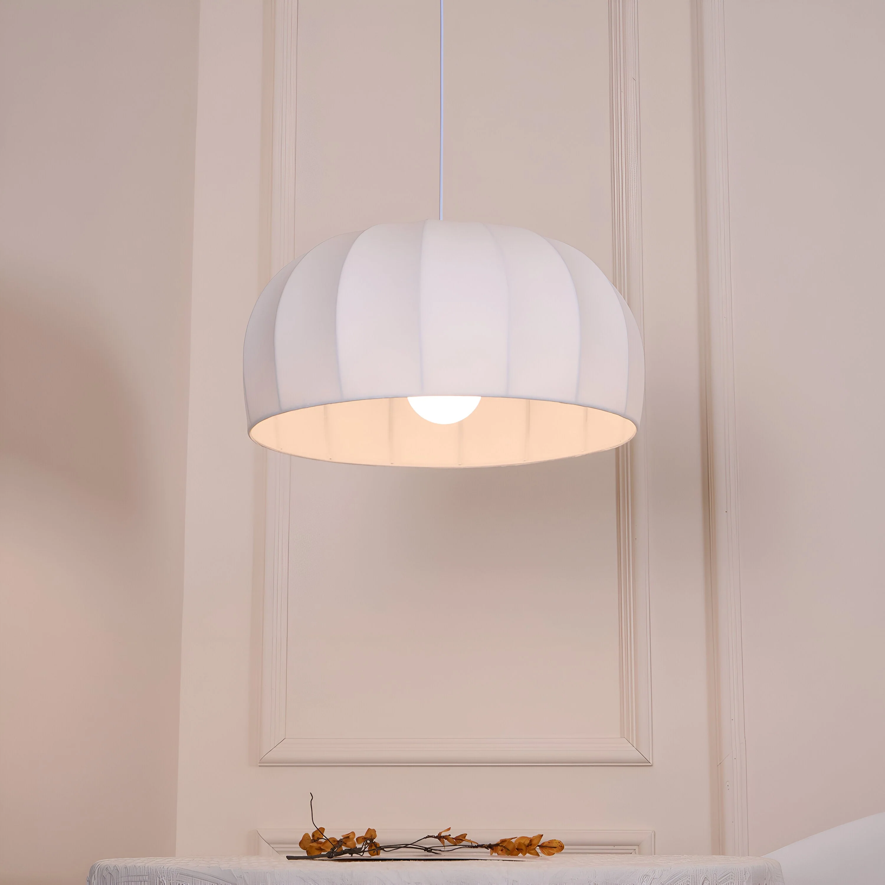 Yumèra - Japandi Moderne Handgemaakte Zijde Hanglamp - Image 3
