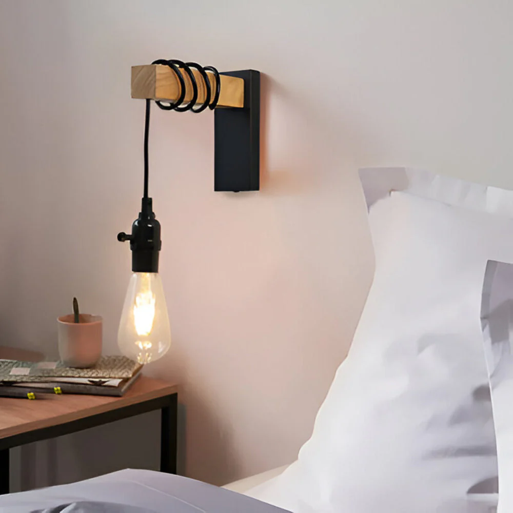 Zenara - Rustieke LED Wandlamp van Hout - Image 2